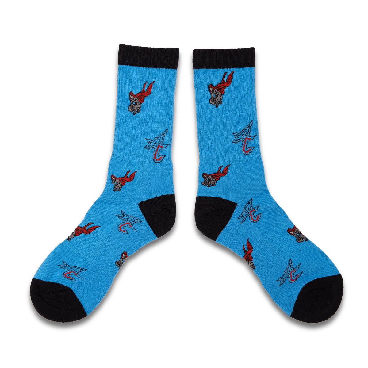Blue Holiday Socks